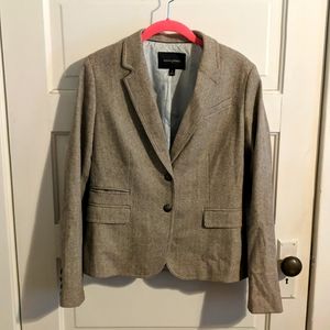 Banana Republic Tweed Academy Blazer tan sz 8